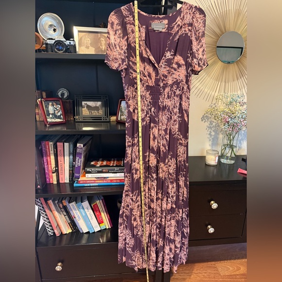 Anthropologie Somerset Maxi Dress Purple Floral, Small - Picture 13 of 16